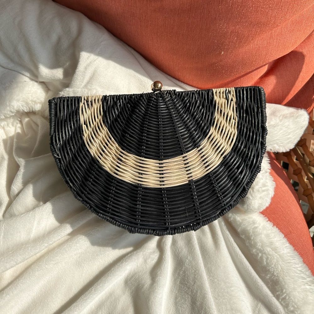 Tabitha brown x Target Lemon Rattan Clutch